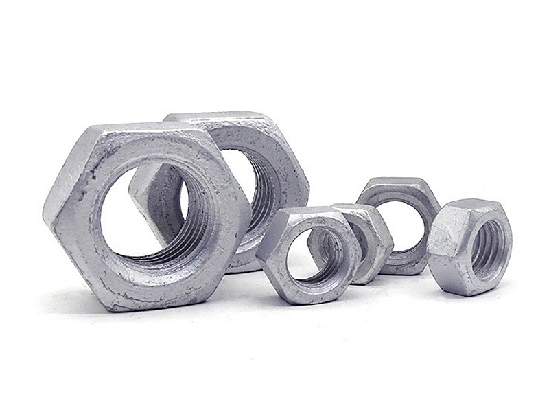 Hot dip galvanized nut