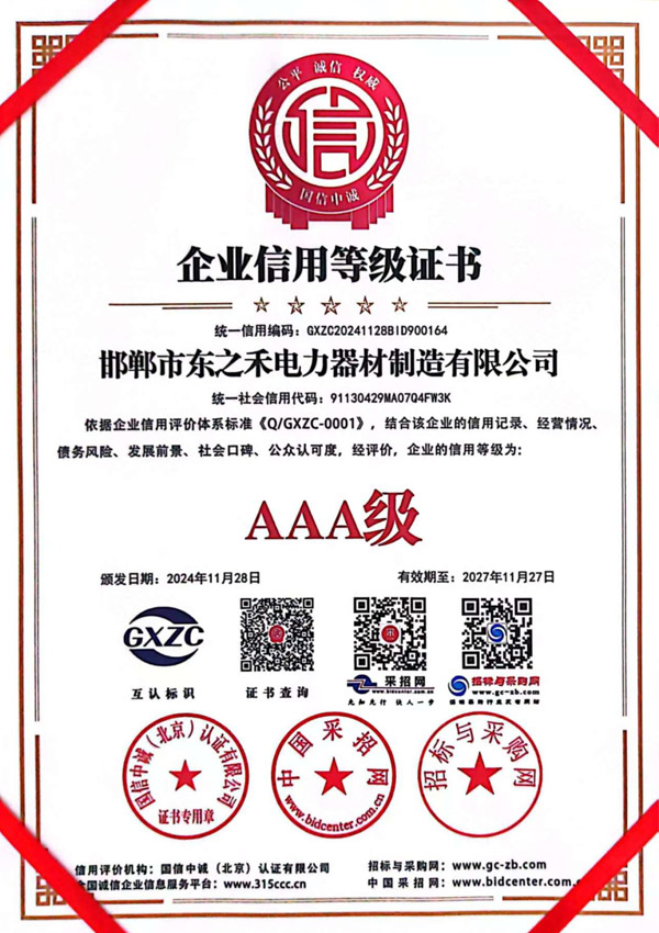 Enterprise Credit Rating Certificate