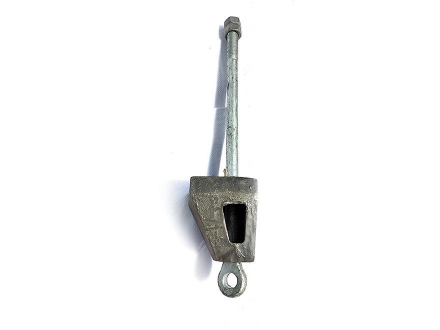 Lightning protection wire suspension hanger